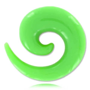 Élargisseur spirale acrylique vert - Imagen 1 de 1