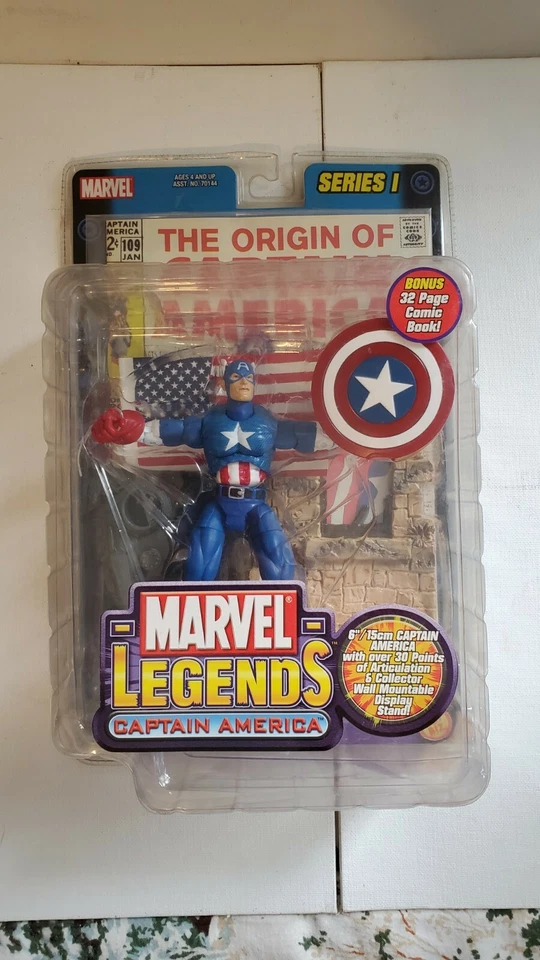 Marvel Legends / Toy Biz Captain America Series 1 6” 2002 - Loose Not Complete