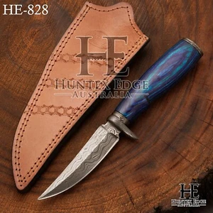 HUNTEX Custom Handmade Damascus Blade, 200 mm Best Outback Companion Boot Knife - Picture 1 of 12