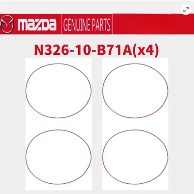 MAZDA RX-8 RX-7 Genuine Inner Ring Seals Engine N326-10-B71A 4 Qty Set OEM Japan Foto 1 de 2