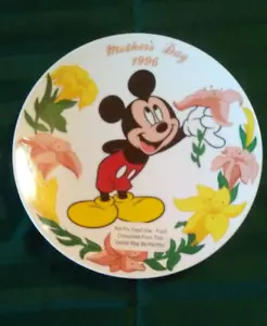 1996 Grolier Collectibles Disney Mickey Mouse "Muttertag 1996" 8,5" Teller - Bild 1 von 3