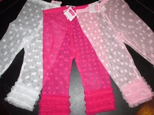 Lace Capri Leggings by Mud Pie, Frilly and Fancy, Size 2T/3T, Set of 3, NWT - Picture 1 of 5