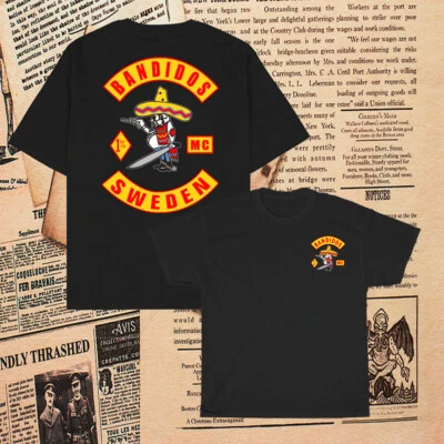 New Bandidos Sweden MC Logo T-Shirt Funny Size S to 5XL - Image 1 of 2