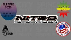 Calcomanía de vinilo para barcos de pesca Nitro Performance pegatina para remolque grande - Imagen 1 de 11