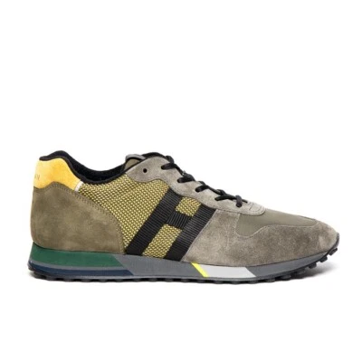 Zapatillas Hombre Hogan H383 en Cuero Gamuza Verde Militar Talla EU 42 Foto 1 de 4