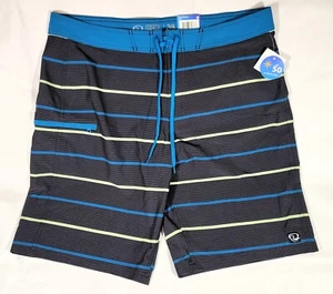 NWT Men's Wave Zone Multi Color UV Protection Swim Trunk Board Shorts Size 38 - Picture 1 of 6