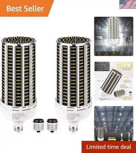 300W 2 Pack LED Corn Light Bulb,3000W Equivalent Commercial Grade 43500LM Day... - Picture 1 of 7