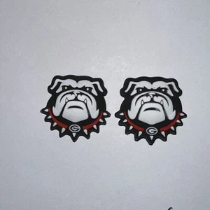 Georgia Bulldogs 2 Charm Bundle fits Crocs Clogs & Other Shoes With Holes - Picture 1 of 1