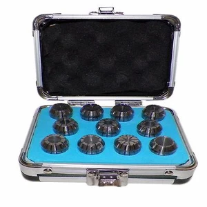 ER20 COLLETS SET 1/8" to 1/2" (11 PCs) PRIME QUALITY TESTED RUN OUT 0.0003" - Picture 1 of 3