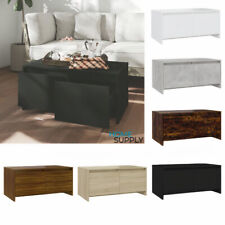 Modern Wooden Living Room Rectangular Coffee Table With 2 Storage Drawers Wood
