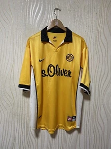 BORUSSIA DORTMUND 1998 1999 2000 HOME FOOTBALL SHIRT SOCCER JERSEY NIKE sz XL ME - Picture 1 of 18