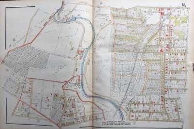 1929 DELAWARE COUNTY PA, UPPER DARBY, SPRINGFIELD, CLIFTON HEIGHTS ATLAS MAP - Image 1 of 3