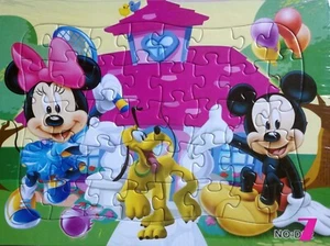 40 Pieces Jigsaw Puzzles Mickey and Minnie Mouse Drawing Best Gifts for Kids - Bild 1 von 1