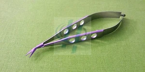 PREMIUM PASSIVATED AUTOCLAVABLE DELICATE VANNAS MICRO SCISSORS 4" SIDE ANGLED - Picture 1 of 1