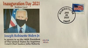 AFDCS Inauguration Day 2021 Joe Biden Wilmington Delaware Residence Cancel - Picture 1 of 1