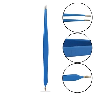 Straight Monopolar Forceps Reusable Electrosurgical 20cm Length 1.5mm Tip EL-106 - Picture 1 of 3