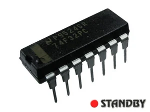10pcs 74F32 DIP14, 74F32PC NSC, Quad 2-Input OR Gate - Bild 1 von 1