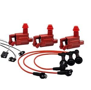 3 Ignition Coil With Connector & spark plug Wire Fit:GS300 98-05 IS300 01-05 - Picture 1 of 11