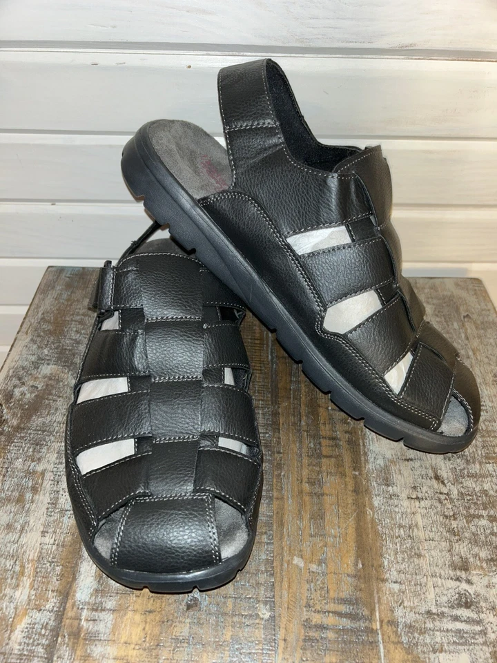 Sandalias DEXTER Talla 14 Negras TUCSON Confort Pescador Espuma con Memoria Ajustables Usadas en Excelente Condición Foto 1 de 4