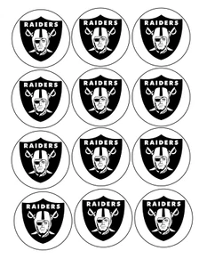 12 Oakland Sports, essbares Papier, Cupcake Keks Topper Größe wählbar - Bild 1 von 5