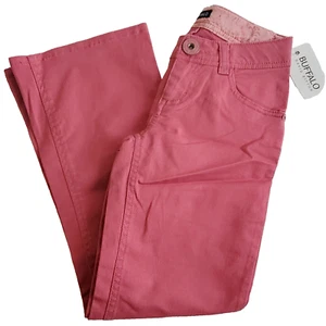 Buffalo David Bitton Corky Girls Pink Pants Flare Adjustable Stretch Size 5 NEW - Picture 1 of 11