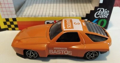 POLISTIL 1:40 PORSCHE 928 BASTOS ORANGE CON SCATOLA RARA - Immagine 1 di 4