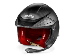 NEW! FIA SPARCO Flux RJ-i Carbon 2025 Open Face Helmet Rally Racing HANS Snell - Picture 1 of 13