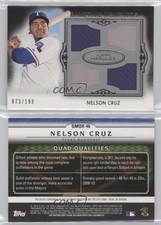 2011 Topps Marquee Gametime Mementos Quad Relics /199 Nelson Cruz #GMQR-46