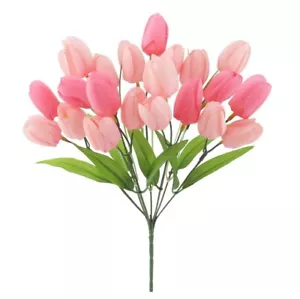 Light Pink 14.5in Tulip Bush by Ashland Spring Floral, Greenery, and Home Décor - Picture 1 of 3