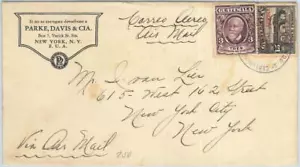 69280 - GUATEMALA - POSTAL HISTORY - AirMail COVER to USA 1931 - TRAINS - Picture 1 of 1