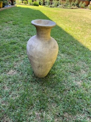 Vaso grande de piso de argila terracota 29" de altura - Imagem 1 de 2