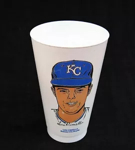 1970er 7-eleven Lou Piniella Slurpee Cup Kansas City Royals Baseball - Bild 1 von 2