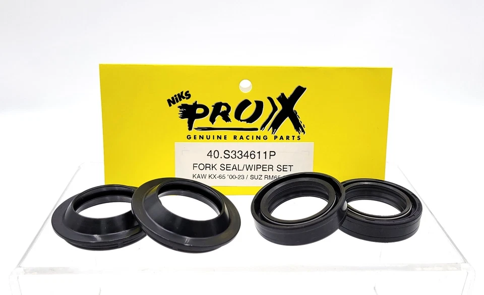 Kit de limpador de vedação de garfo Pro-X 40.S334611 Kawasaki KX65 KX-65 '00-24 RM65 '03-05 novo - Imagem 1 de 1