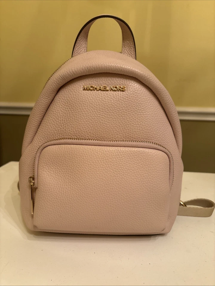 MICHAEL KORS Jaycee XS Mochila Bolso de Cuero - Rosa Foto 1 de 4