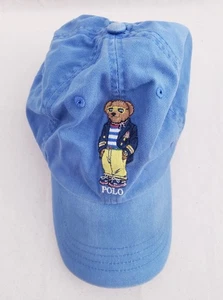 Polo Ralph Lauren Men's Blue Embroidered Polo Bear Chino Hat - Picture 1 of 8