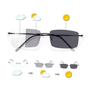 Photochromic Progressive Multifocus Computer Reading Glasses Transition - Picture 1 of 8