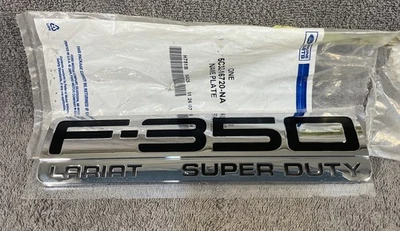 Placa de identificación emblema guardabarros cromado OEM para Ford F250 Lariat Super Duty 05-07 Foto 1 de 3