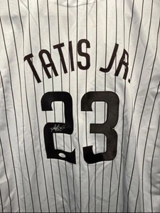 Fernando Tatis Jr Autographed/Signed Jersey JSA COA White Custom Jersey - Picture 1 of 3