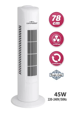 Commodoor Turmventilator Turmlüfter 45W 3-Geschwindigkeitsstufen 78cm Drehbar - Bild 1 von 2