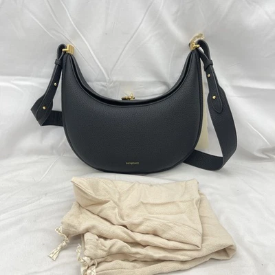 Songmont Womens Luna Crossbody Bag Pebble Leather Black - Image 1 of 4