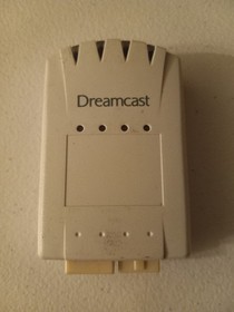 Sega Dreamcast 4x Memory Card White HKT-4100 *Tested Working*