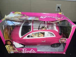 BRAND NEW & SEALED - Barbie Fiat 500 Doll and Vehicle Damaged Box - Picture 1 of 7