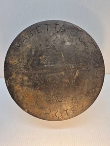 SELTEN OHNE GRIFF 10" Marietta PA Tor markiert Gusseisen Pfanne 8 Quart 3" tiefe Topf Pfanne - Bild 1 von 24