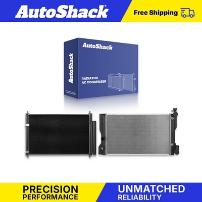 Radiator and AC Condenser for 2010-2013 Toyota Corolla 1.8L - Image 1 of 2