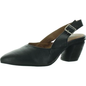 Miz Mooz Womens Aurora Black Slingback Heels Shoes 39 Medium (B,M) BHFO 6139 - Picture 1 of 3