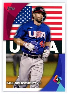 2023 Topps World Baseball Classic Stars Paul Goldschmidt USA #WBC-2 - Bild 1 von 2