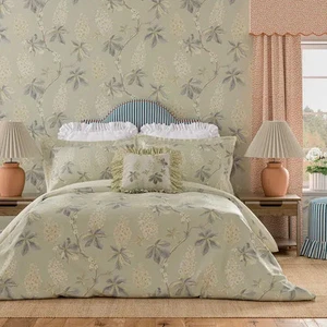Sanderson Chestnut Tree Bettwäsche in Graublau & Salbei - Bild 1 von 1