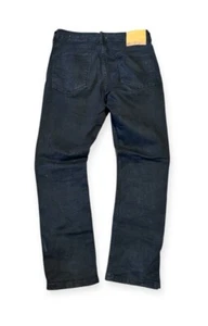 William Rast Jeans Mens 30x30 Black Dean Slim Straight Stretch Dark Wash Denim - Picture 1 of 4
