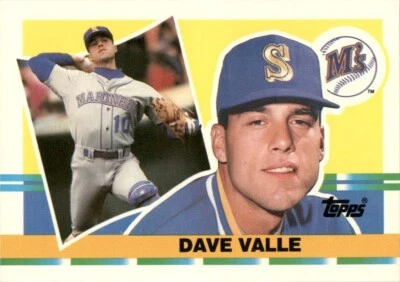 1990 Topps Big Dave Valle Seattle Mariners #266 - Image 1 of 2