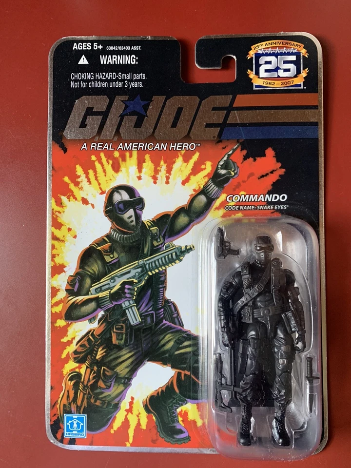 Hasbro Gi Joe 25th Anniversary Commando Snake Eyes 2007